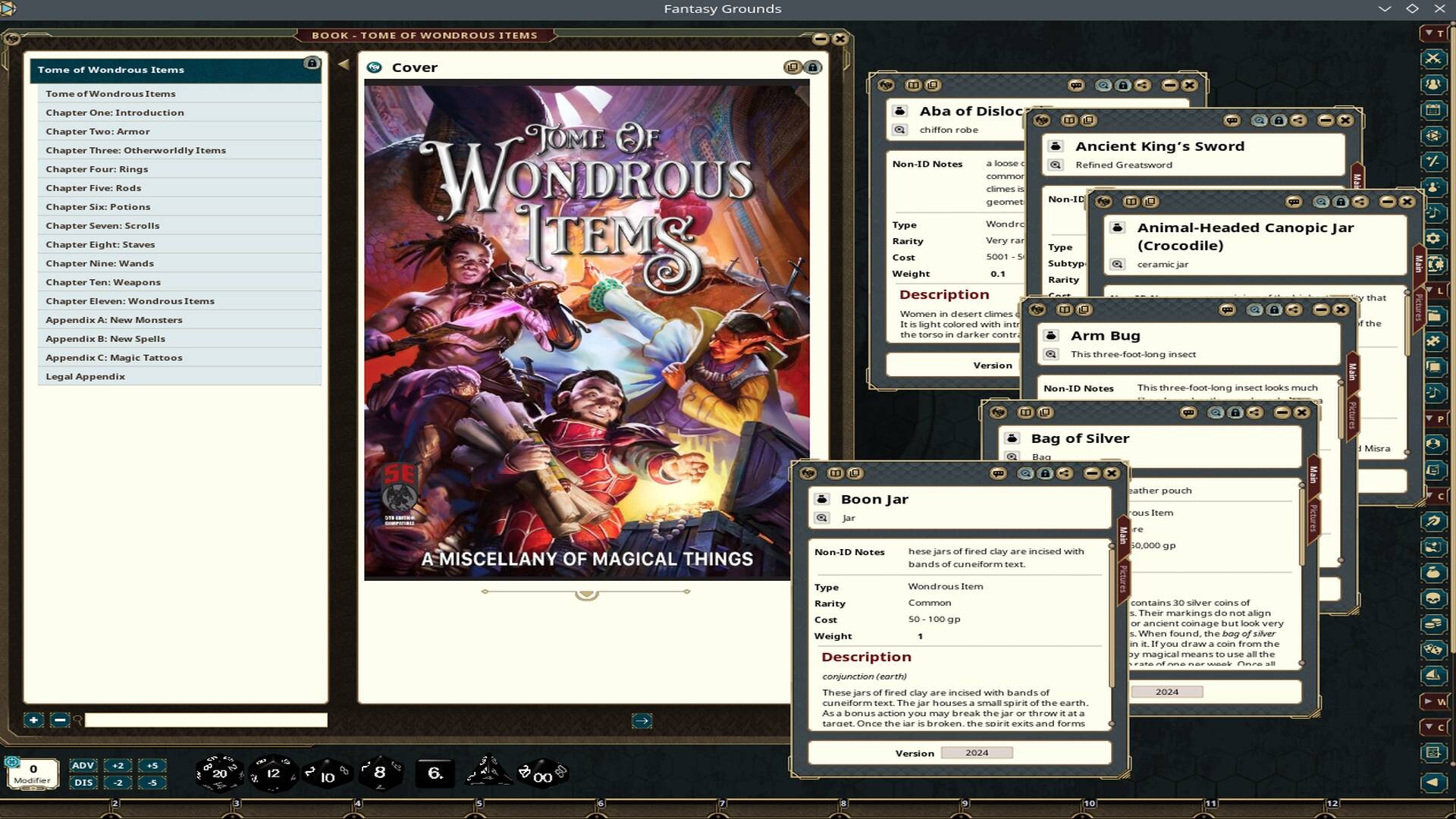 Fantasy Grounds - Tome of Wondrous Itemsのスクリーンショット 1