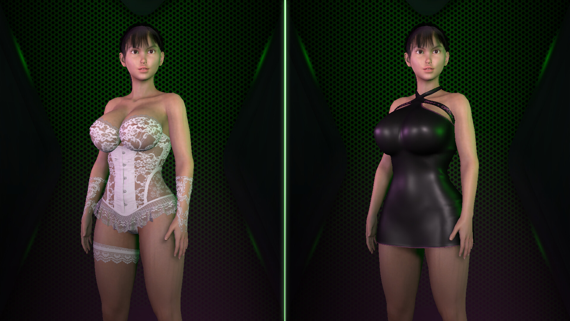 Lustborn - Latex & Lace Outfit Packのスクリーンショット 1