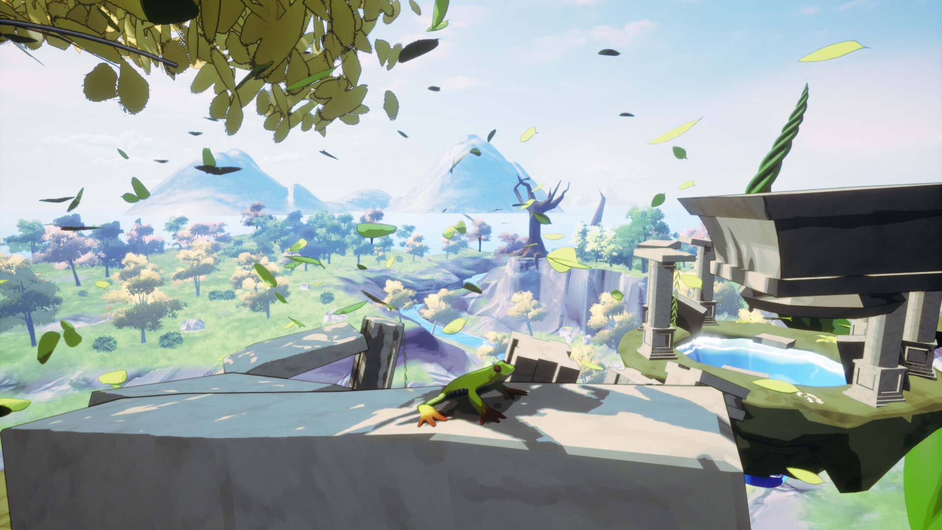 Hopward: A Frog Climbing Gameのスクリーンショット 1