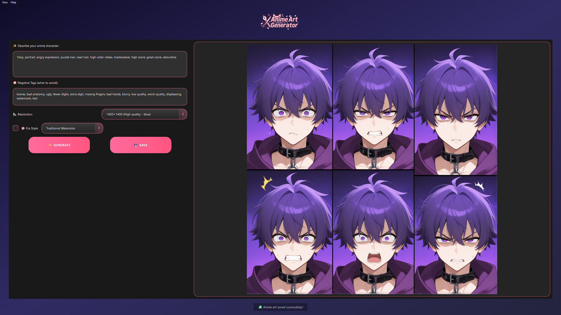 Anime Art Generator screenshot #9