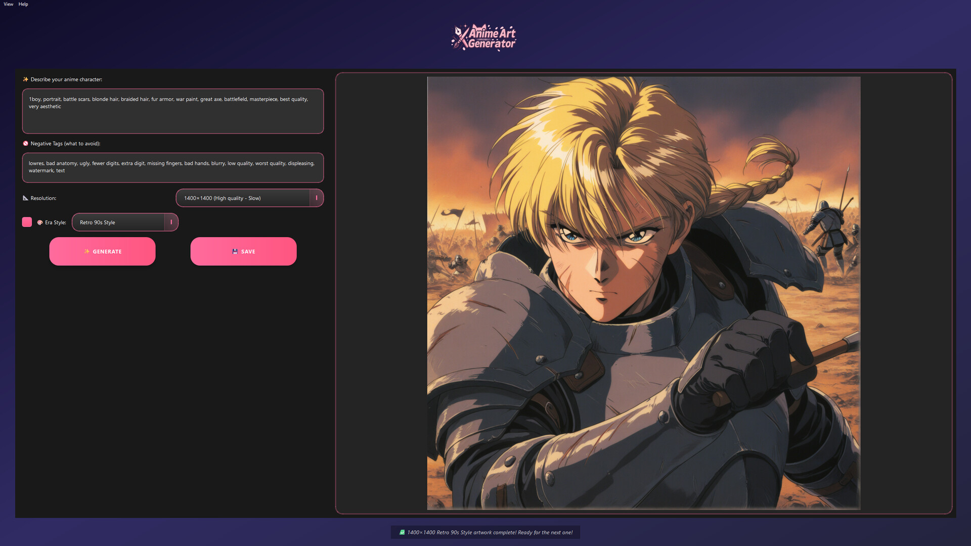 Anime Art Generator screenshot #2
