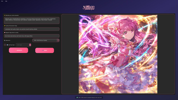 Скриншот из Anime Art Generator