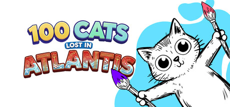 100 Cats Lost in Atlantis Find & Color