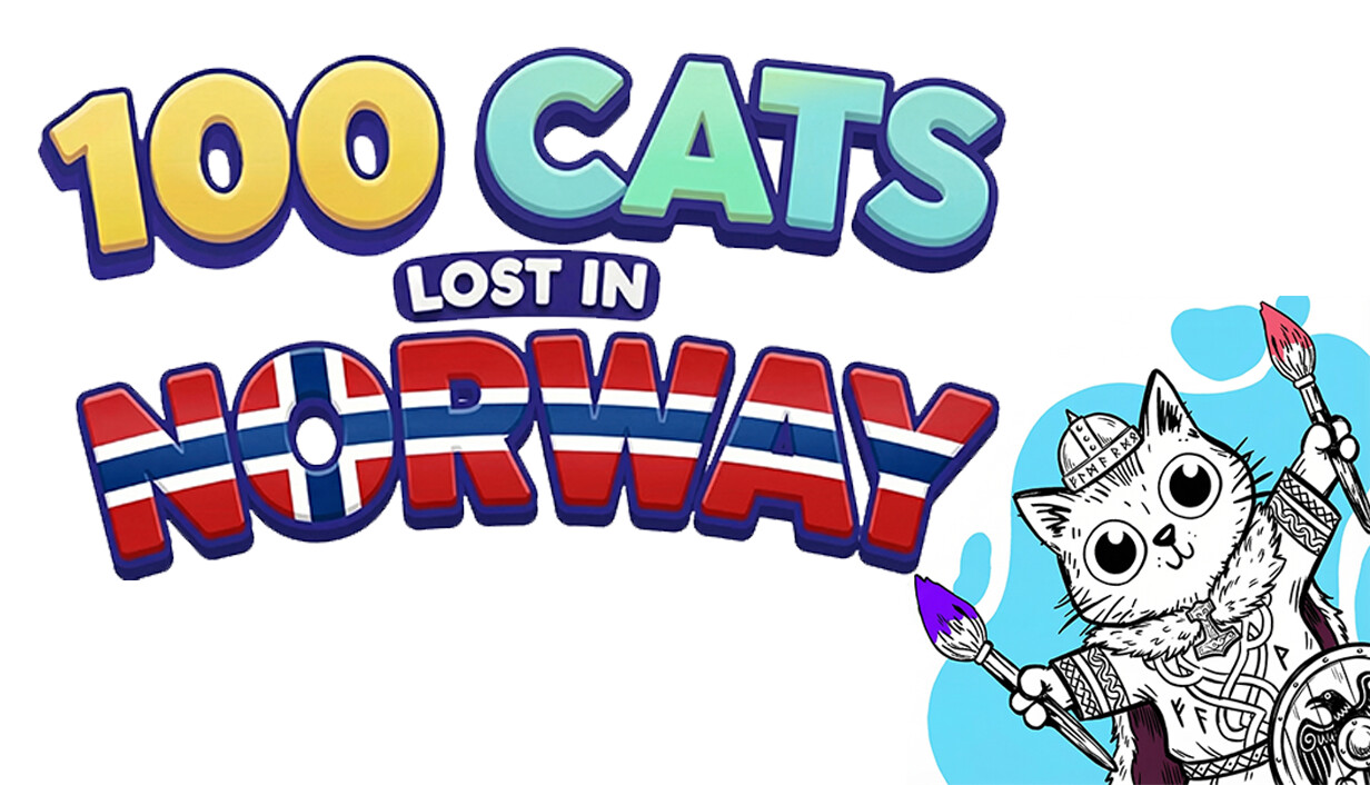 100 Cats Lost in Norway Find & Color cover art