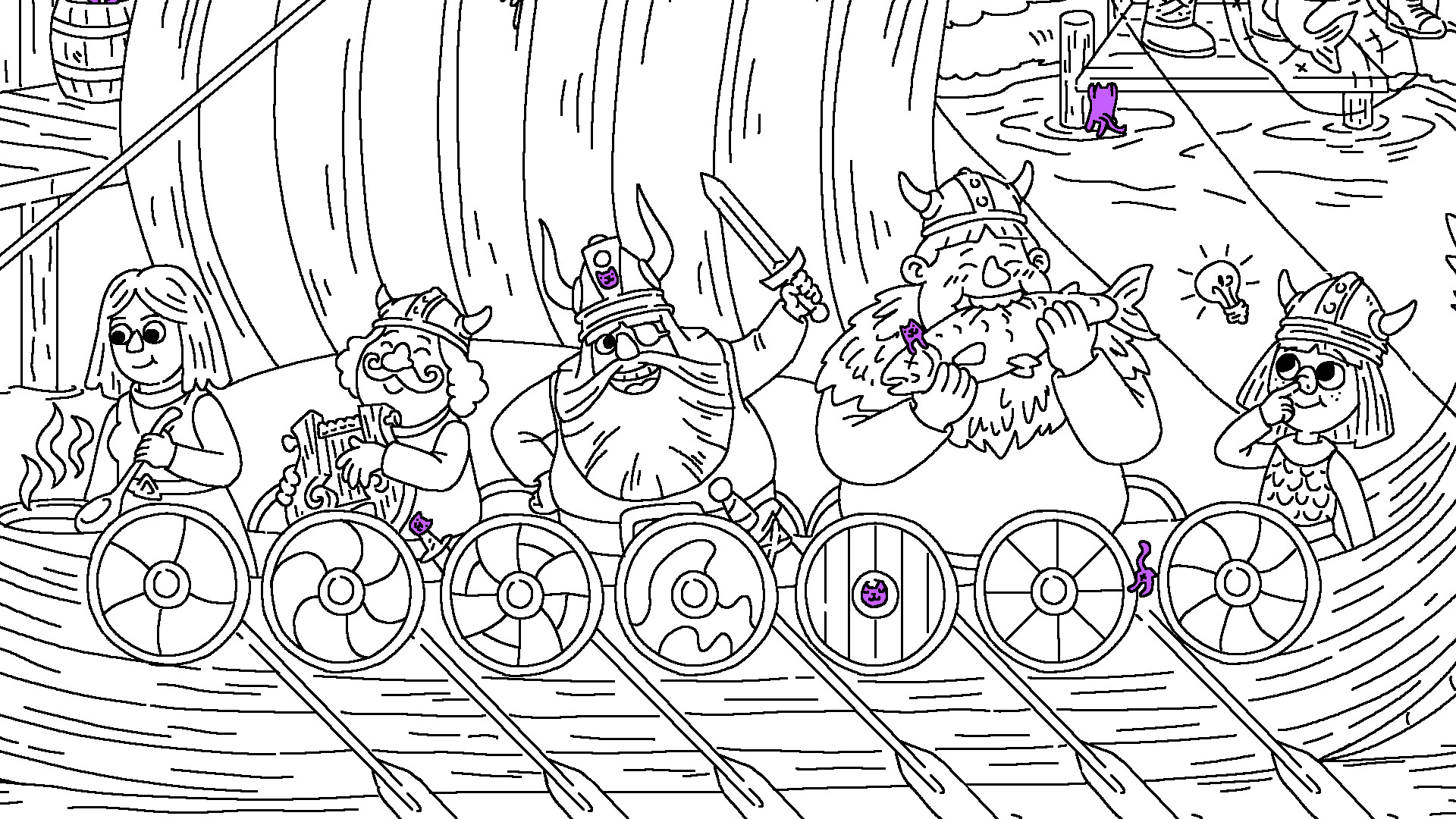 100 Cats Lost in Norway Find & Color screenshot 2