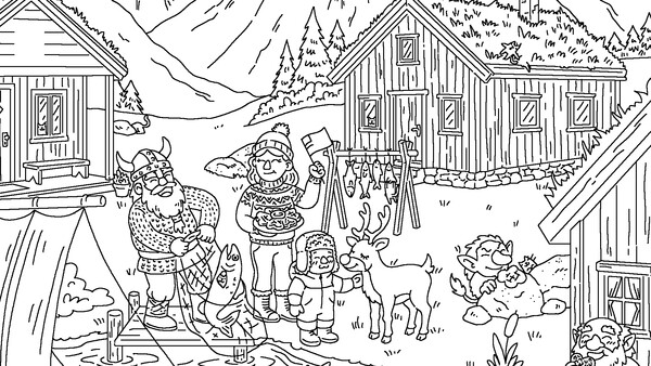 100 Cats Lost in Norway Find & Color screenshot 4