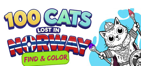 100 Cats Lost in Norway Find & Color