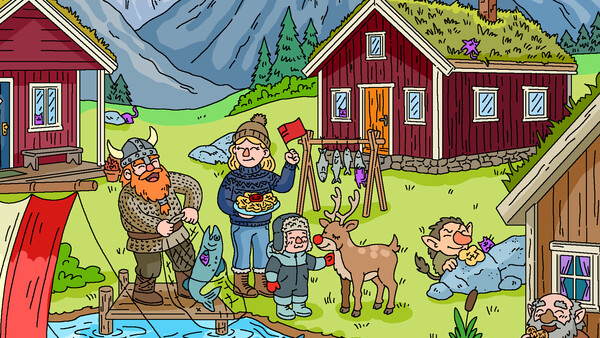 Скриншот 5 из игры 100 Cats Lost in Norway Find & Color