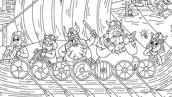 Скриншот 1 из игры 100 Cats Lost in Norway Find & Color