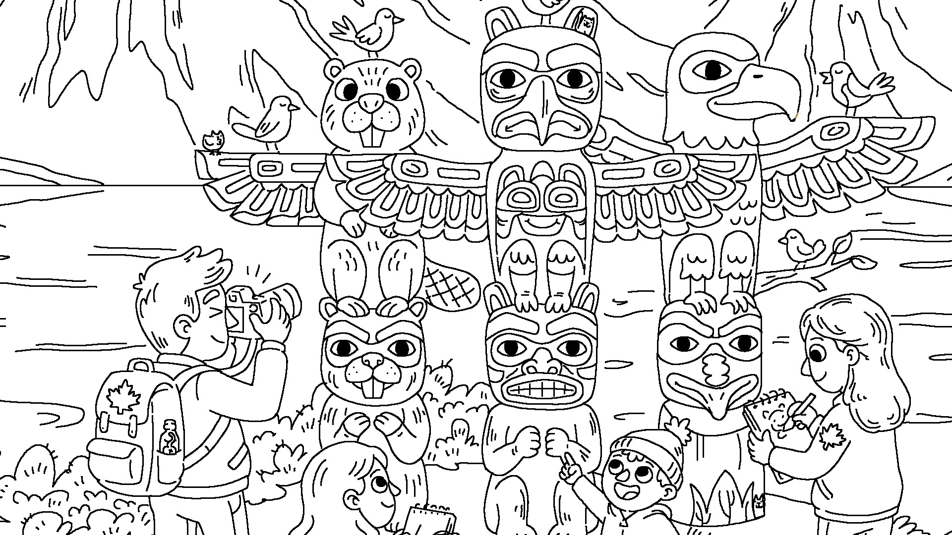 100 Cats Lost in Canada 2 Find & Colorのスクリーンショット 1