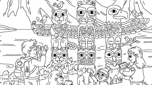 Скриншот 1 из игры 100 Cats Lost in Canada 2 Find & Color