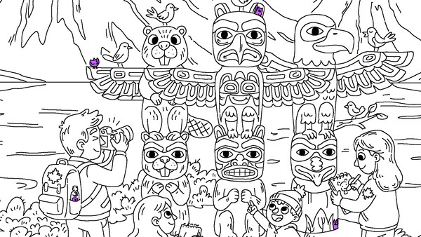 Скриншот 2 из игры 100 Cats Lost in Canada 2 Find & Color