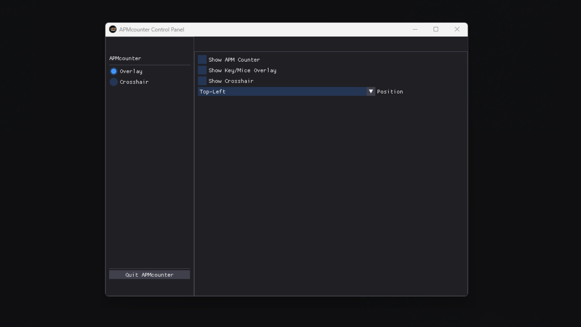#2. APMcounter - Crosshair & Input overlay (Steam) 由: lzydev