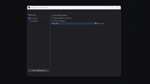 Скриншот из APMcounter & Crosshair