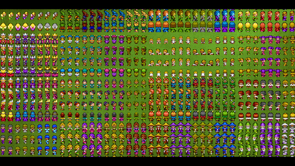 RPG Maker MZ - MEGA FANTASY Walking NPCs and Faces