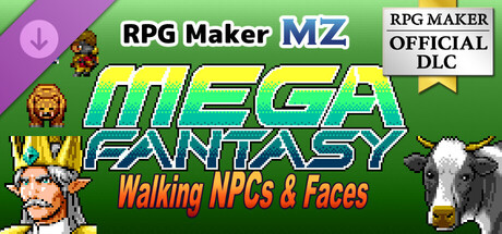 RPG Maker MZ - MEGA FANTASY Walking NPCs and Faces cover art