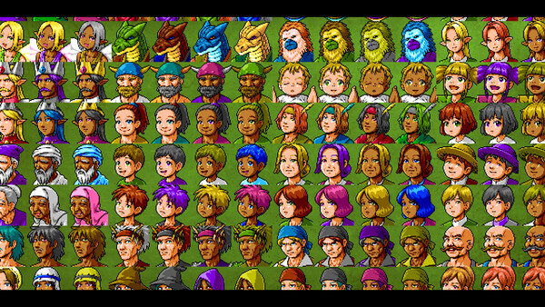 RPG Maker MZ - MEGA FANTASY Walking NPCs and Faces