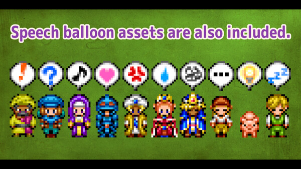 RPG Maker MV - MEGA FANTASY Walking NPCs and Faces — скриншот 11
