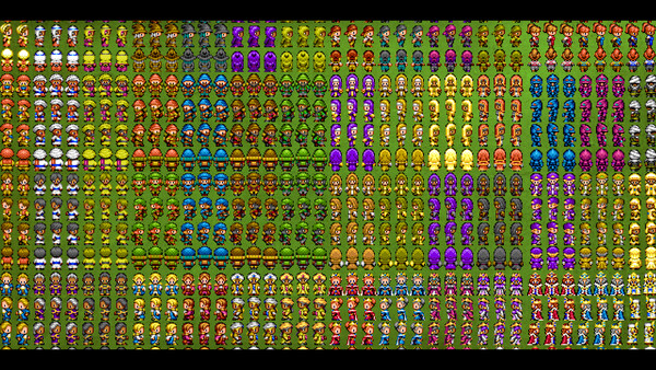 RPG Maker MV - MEGA FANTASY Walking NPCs and Faces