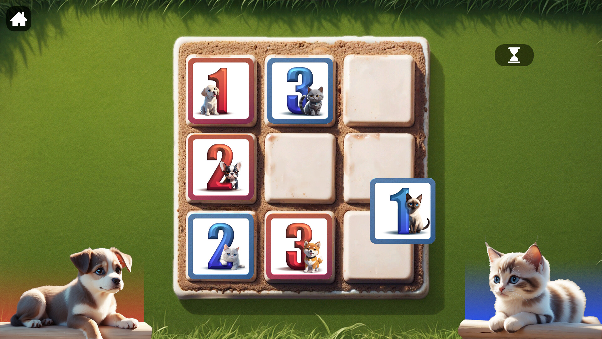 #3. Tic Cat Dog (Steam) 来自: Longoza Game Stuio