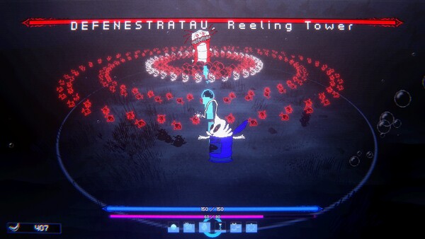 Screenshot of DeeSicks gameplay showing in-action mechanics
