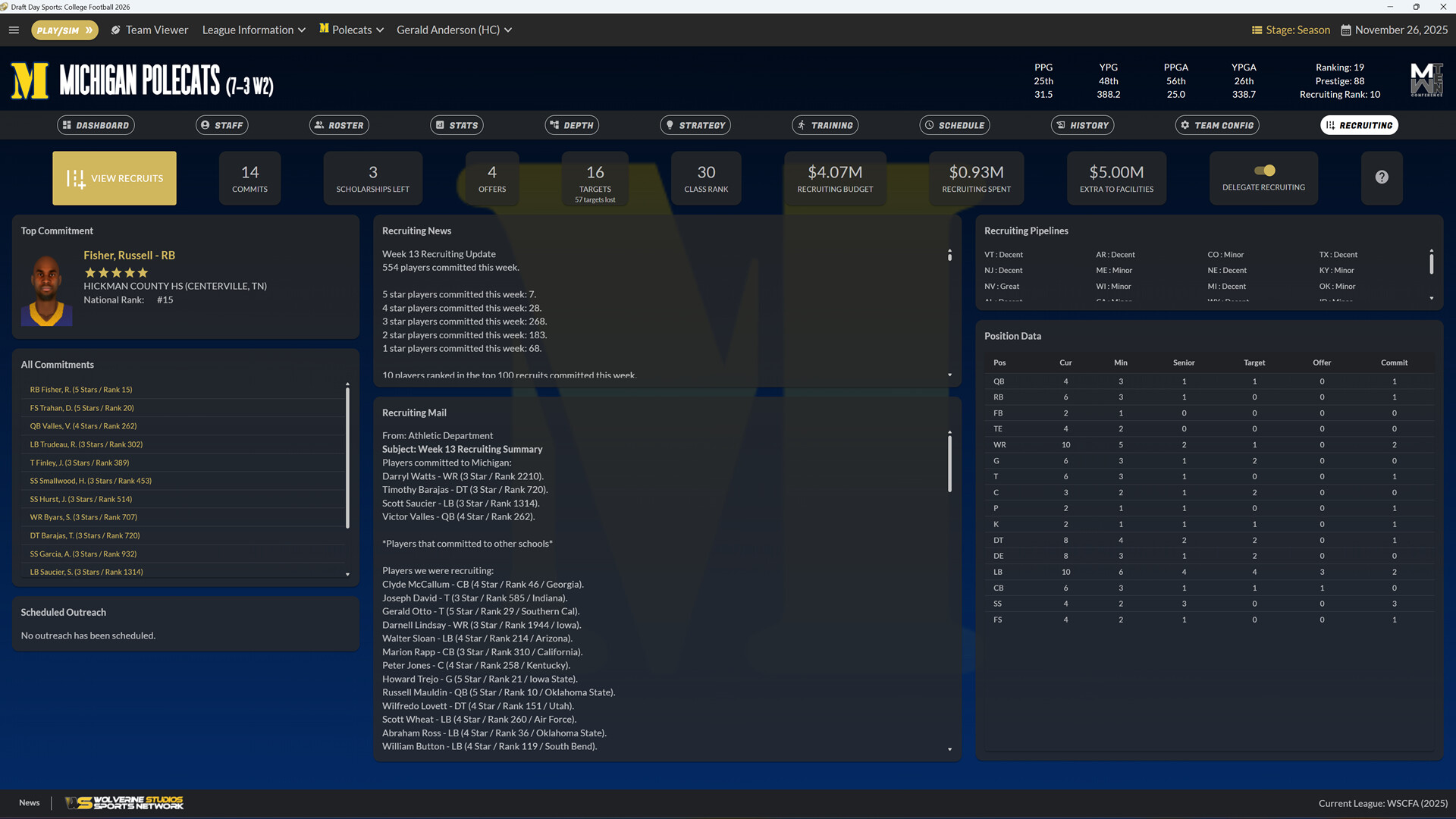 Draft Day Sports: College Football 2026 Featured Screenshot #1