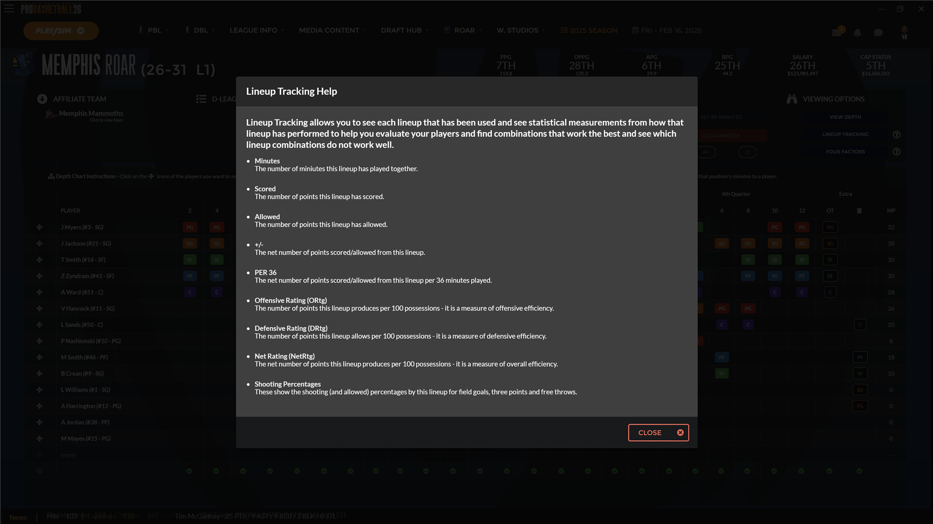 Draft Day Sports: Pro Basketball 2026 Featured Screenshot #1