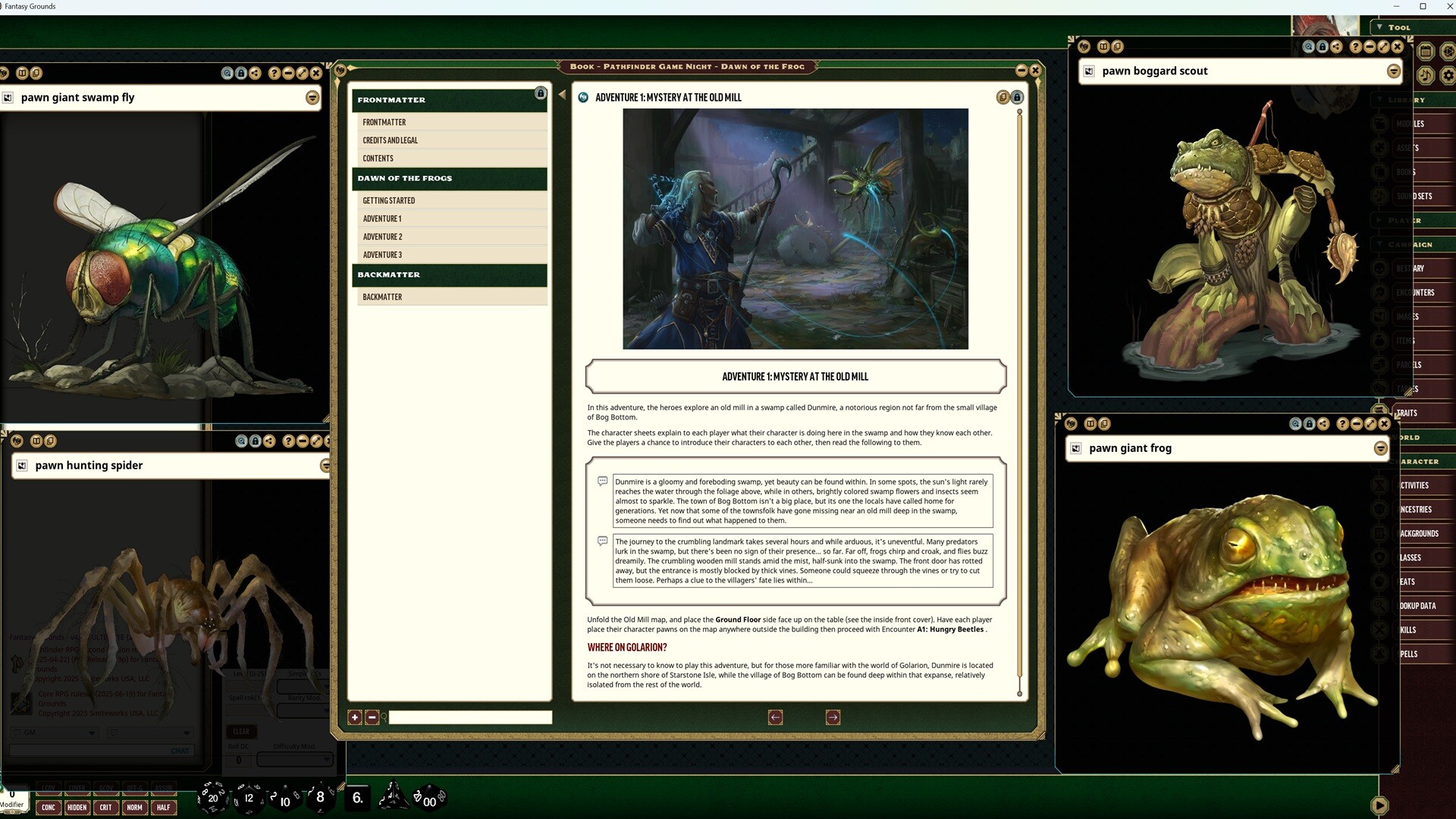 #2. Fantasy Grounds - Pathfinder 2 RPG - Game Night - Dawn of the Frogs (Steam) بواسطة: SmiteWorks USA, LLC