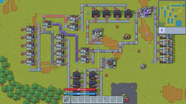 Screenshot of Manaftory gameplay showing in-action mechanics