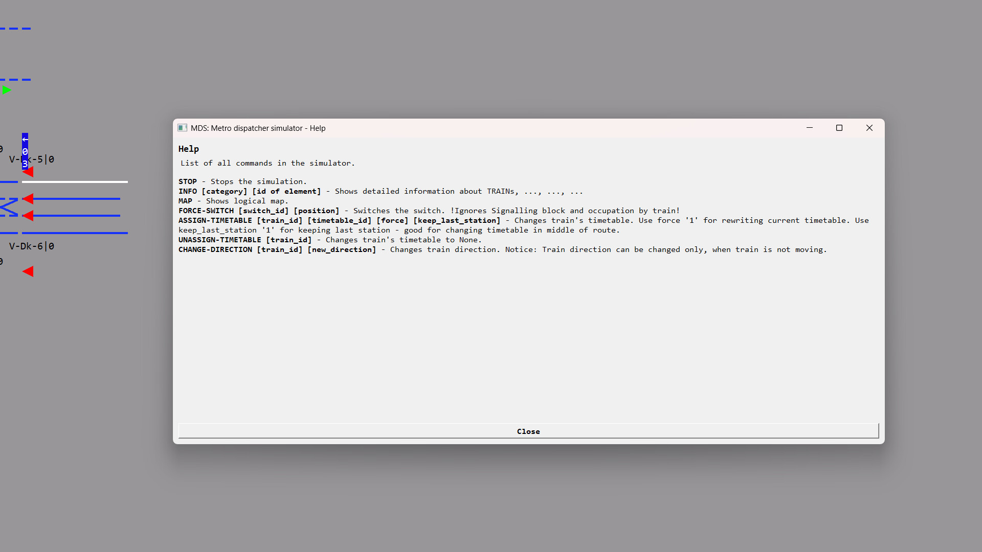 MDS: Metro dispatcher simulator screenshot #4