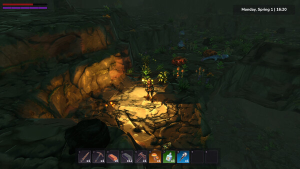 Screenshot of Tempered Hue gameplay showing in-action mechanics