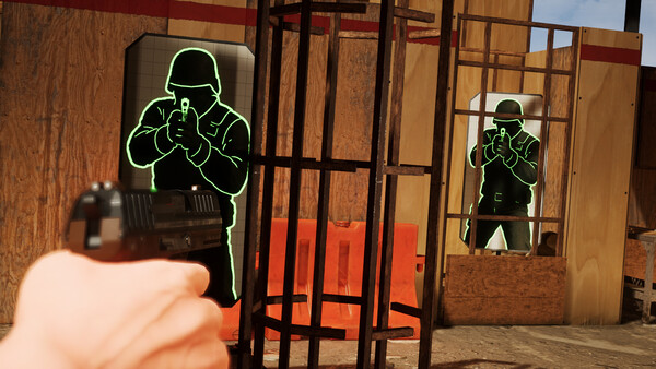Screenshot of Live Fire Exercise gameplay showing in-action mechanics