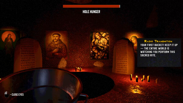 Screenshot of The Hole Keeper gameplay showing in-action mechanics