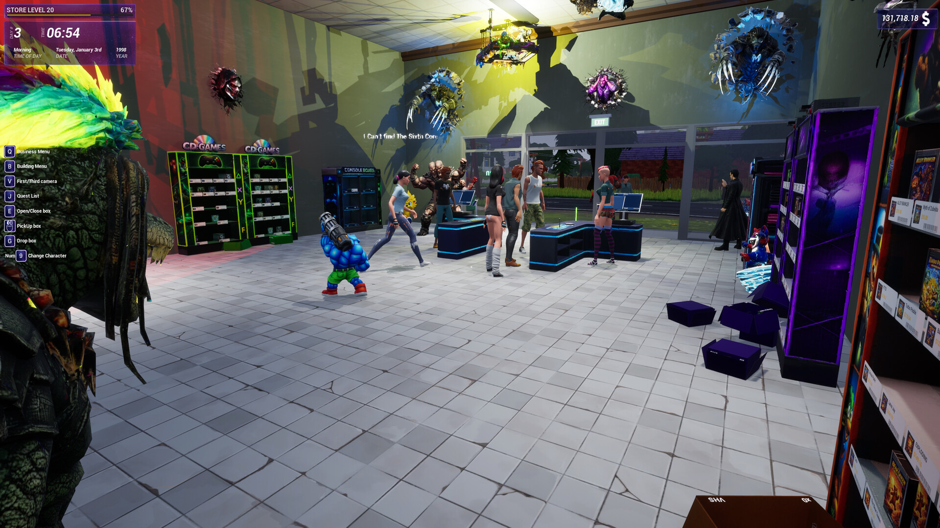 OPEN FOR BUSINESS: Game & Movie Store Simulator screenshot #17