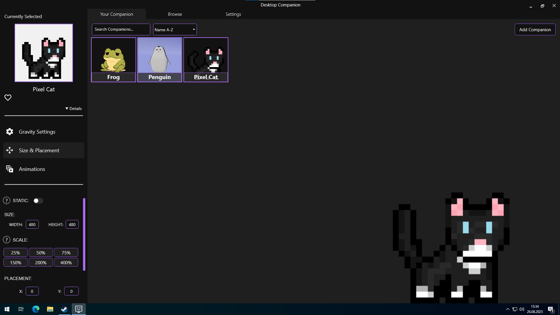 #3. Desktop Companion (Steam) بواسطة: Efess