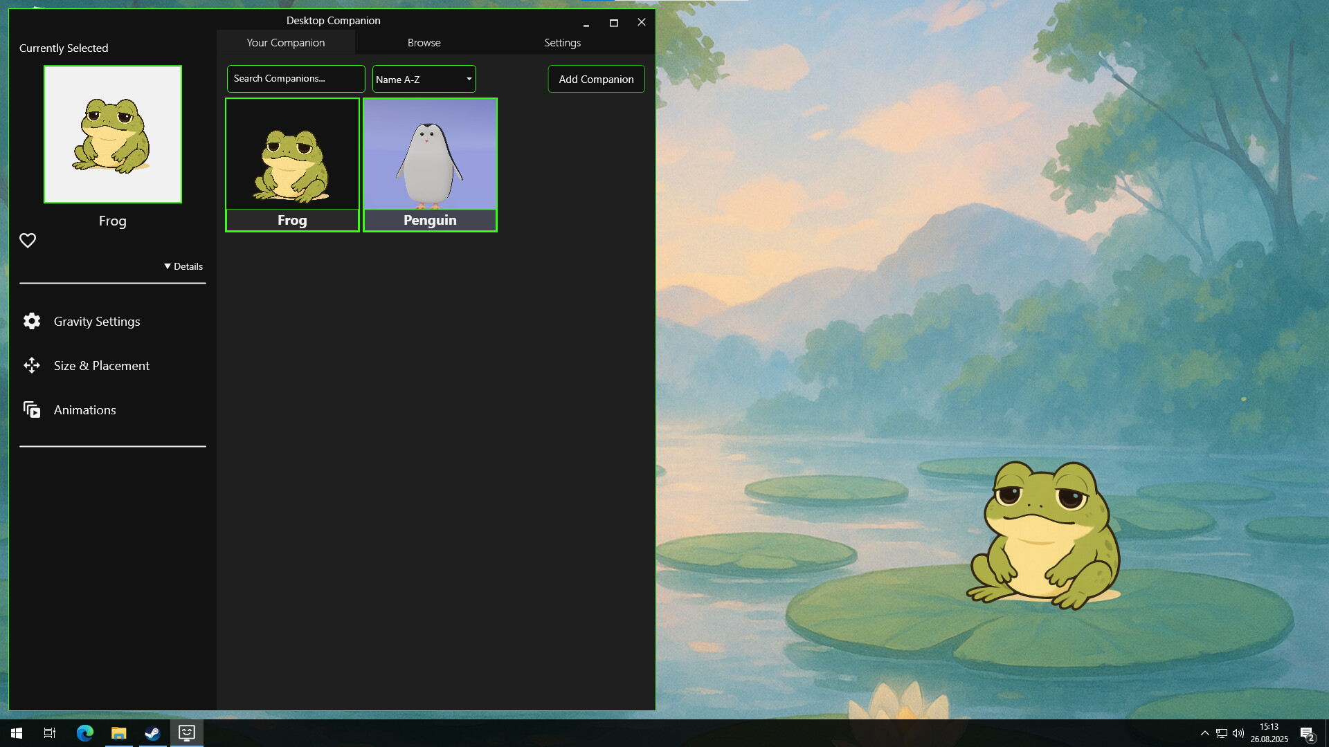 #7. Desktop Companion (Steam) بواسطة: Efess