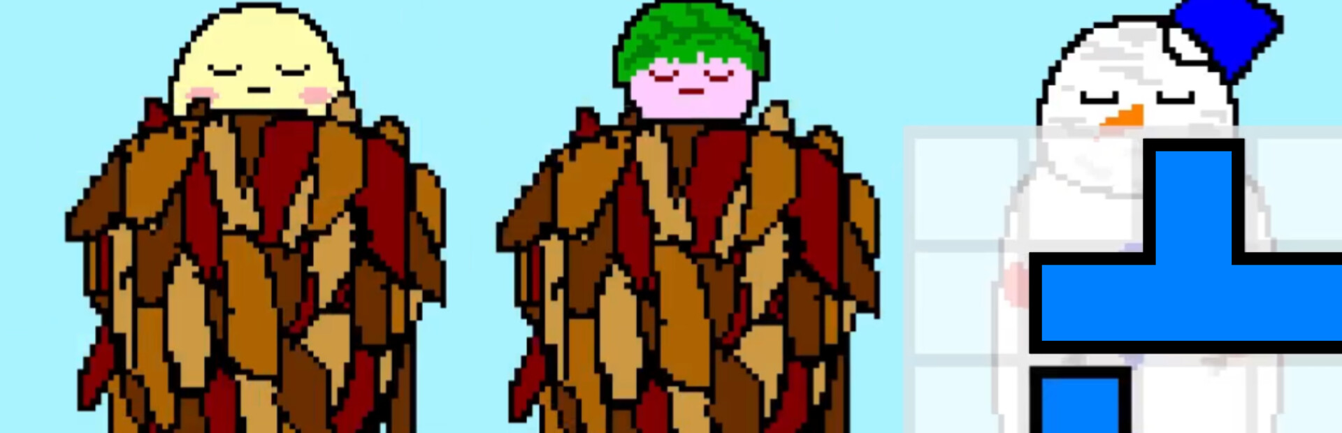 【ひまつぶしジグゾーパズル】おやすみみのむし