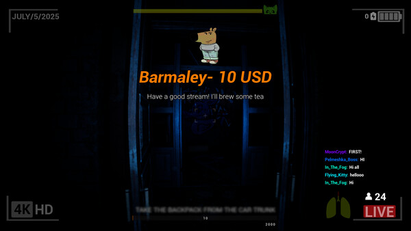 Screenshot of LiveStream: Chapter One