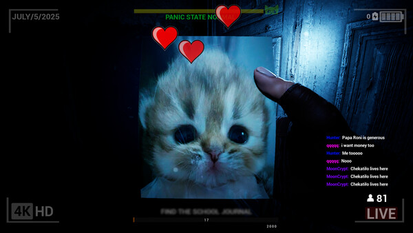 Screenshot of LiveStream: Chapter One