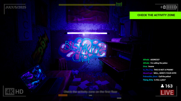 Screenshot of LiveStream: Chapter One