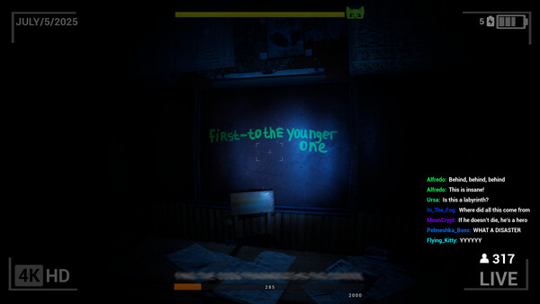 Screenshot of LiveStream: Chapter One