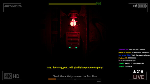 Screenshot of LiveStream: Chapter One