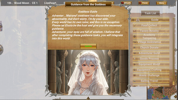 Screenshot of Mainelander gameplay showing in-action mechanics
