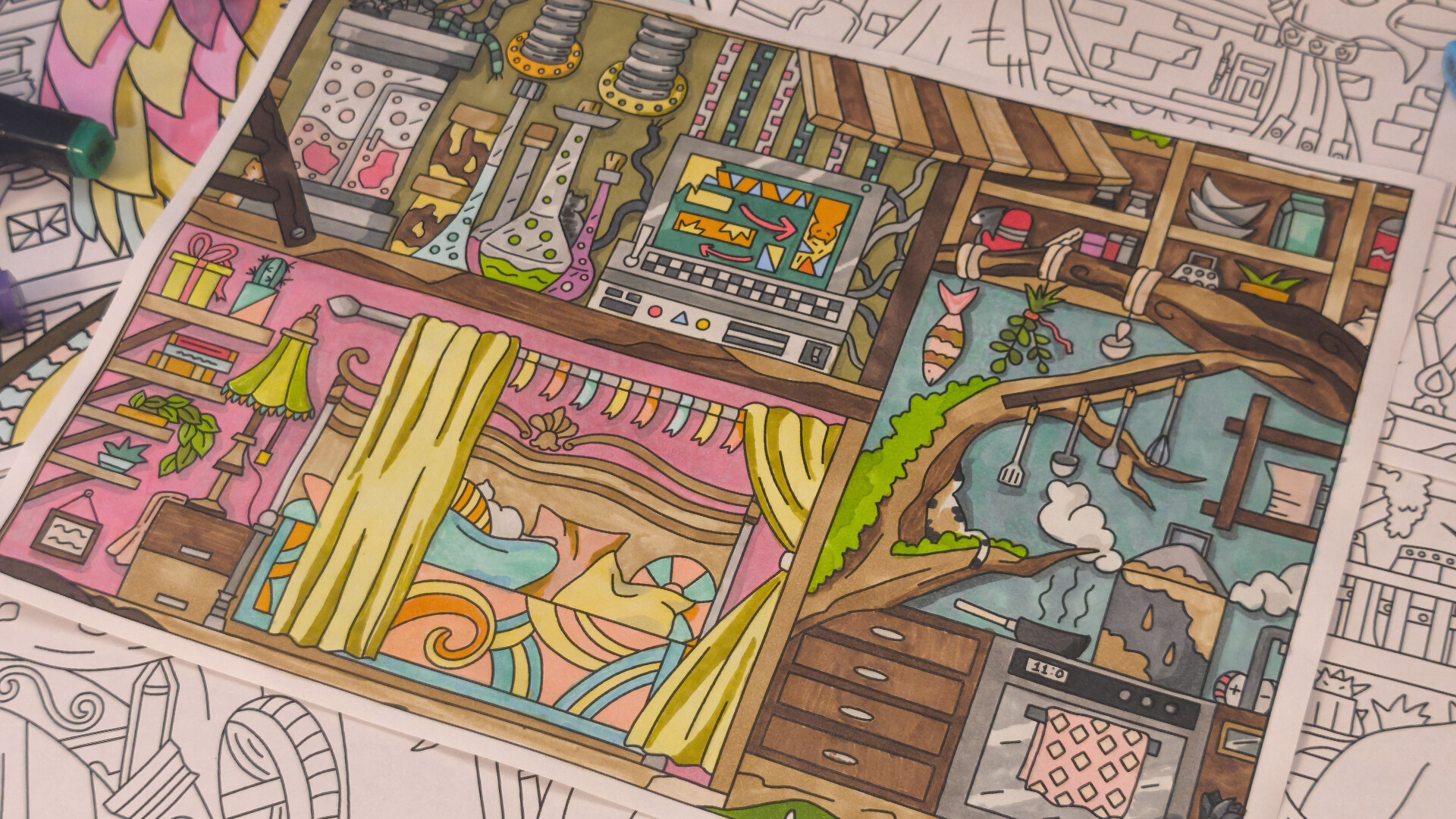 #2. HIDDEN CATS 5: Magic Tree - Coloring Book (Steam) 由: Very Very LITTLE Studio