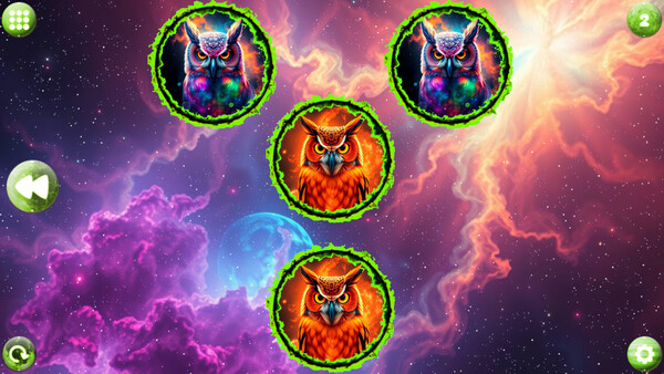 Скриншот 1 из игры Space Memory: Owls