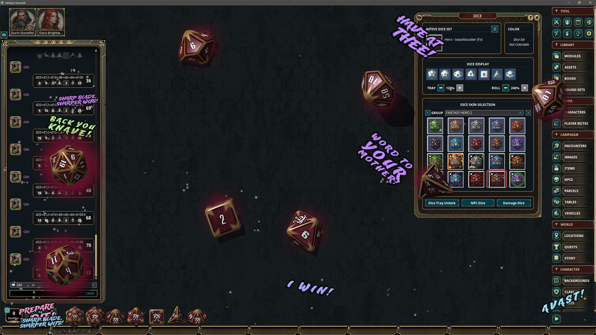Fantasy Grounds - Fantasy Heroes Dice Pack Volume 2 Featured Screenshot #1