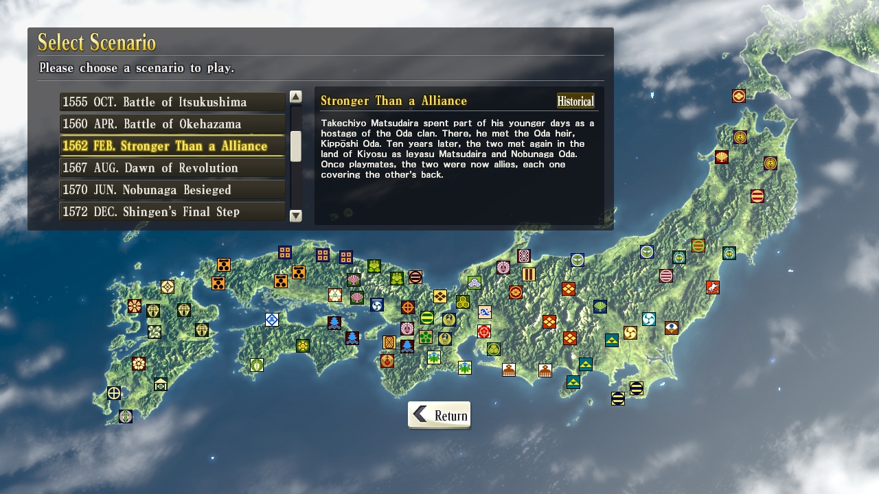 NOBUNAGA'S AMBITION: SoI - Scenario 1 "Stronger Than a Alliance" Featured Screenshot #1