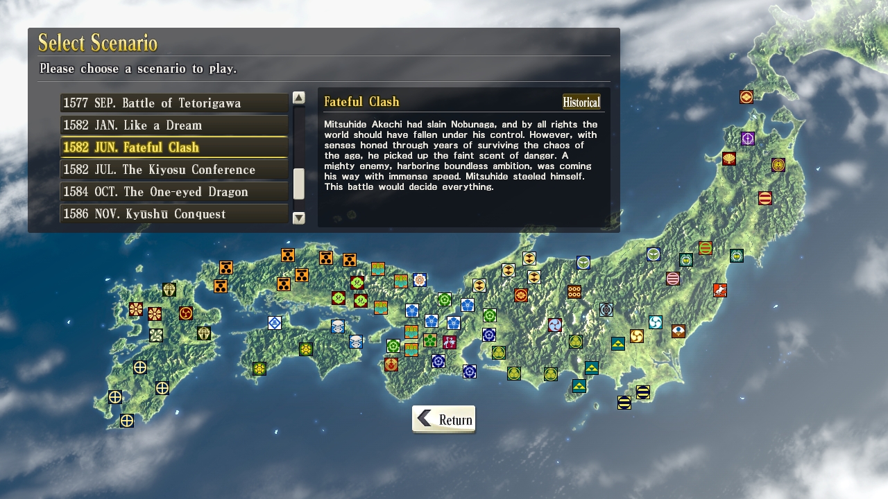 NOBUNAGA'S AMBITION: SoI - Scenario 4 "Fateful Clash" Featured Screenshot #1