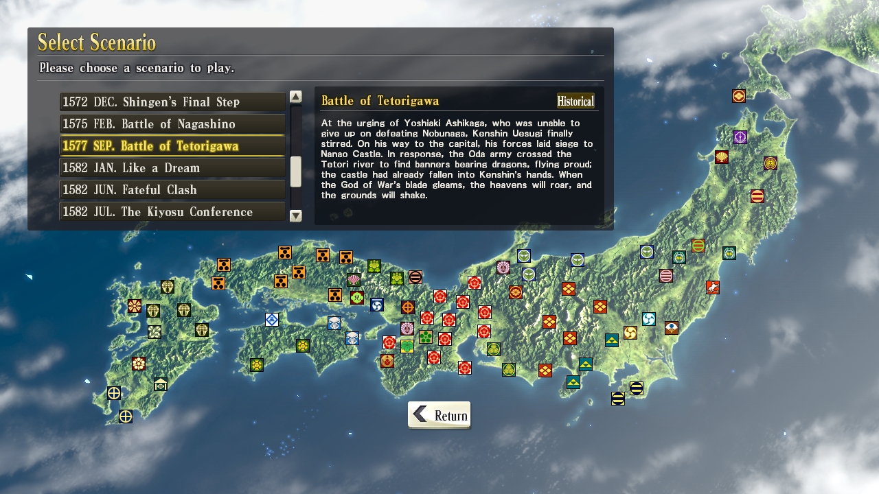 NOBUNAGA'S AMBITION: SoI - Scenario 7 "Battle of Tetorigawa" Featured Screenshot #1