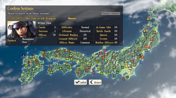 NOBUNAGA'S AMBITION: SoI - Scenario 8 "The One-eyed Dragon"